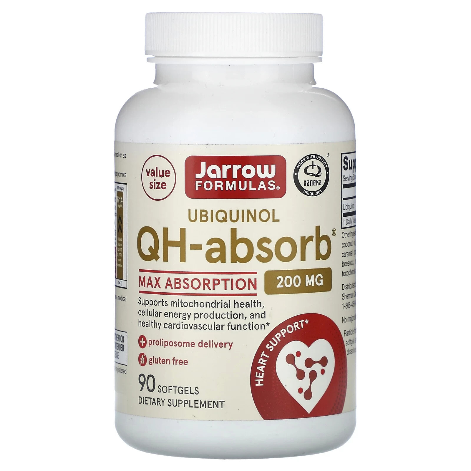 Jarrow Formulas, Убихинол QH-Absorb, 100 мг, 120 мягких желатиновых капсул