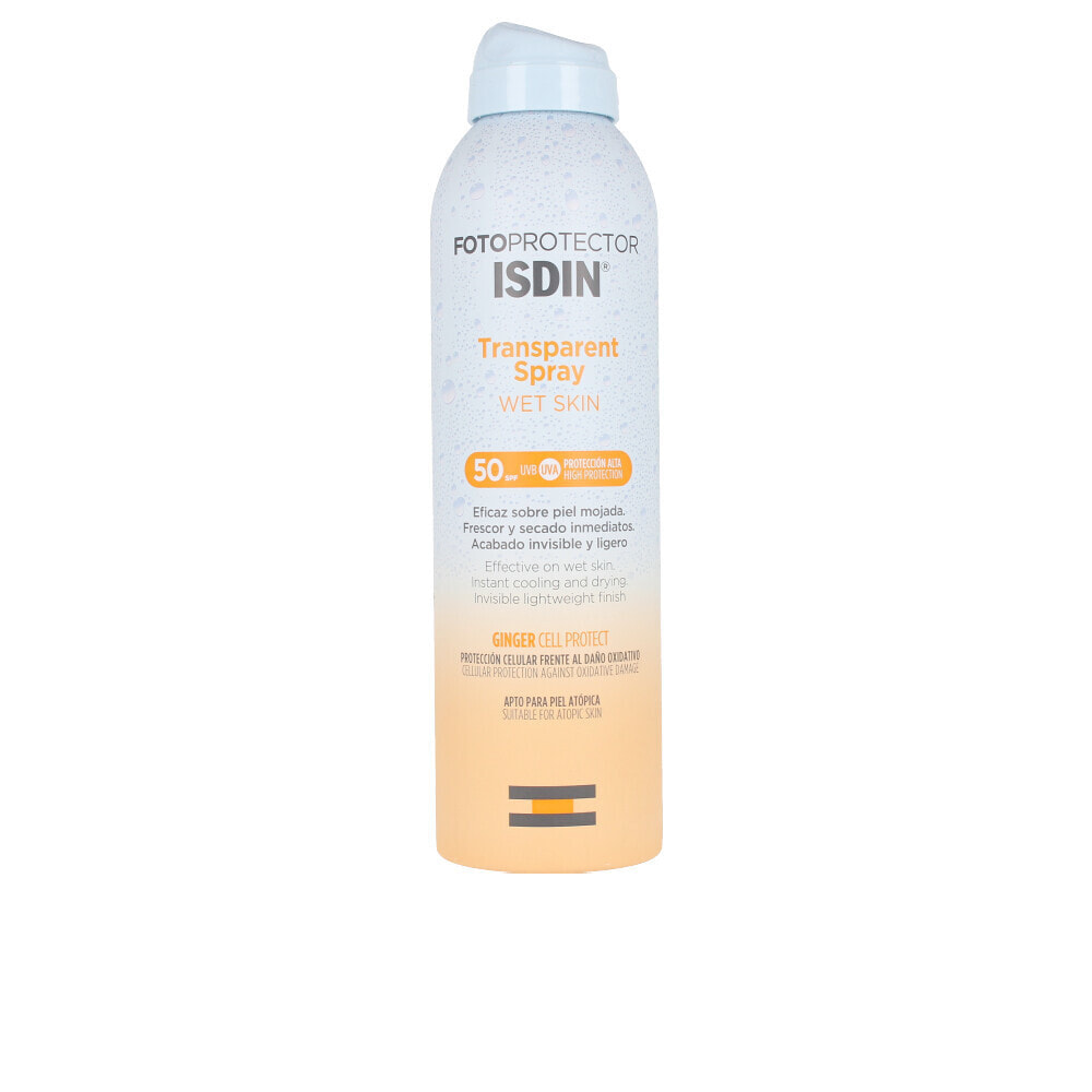 Средство для загара и защиты от солнца Isdin FOTOPROTECTOR wet skin transparent spray 50+ 250 ml