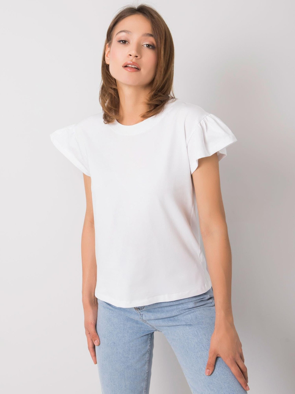 Женская блузка с коротким расклешенным рукавом Factory Price