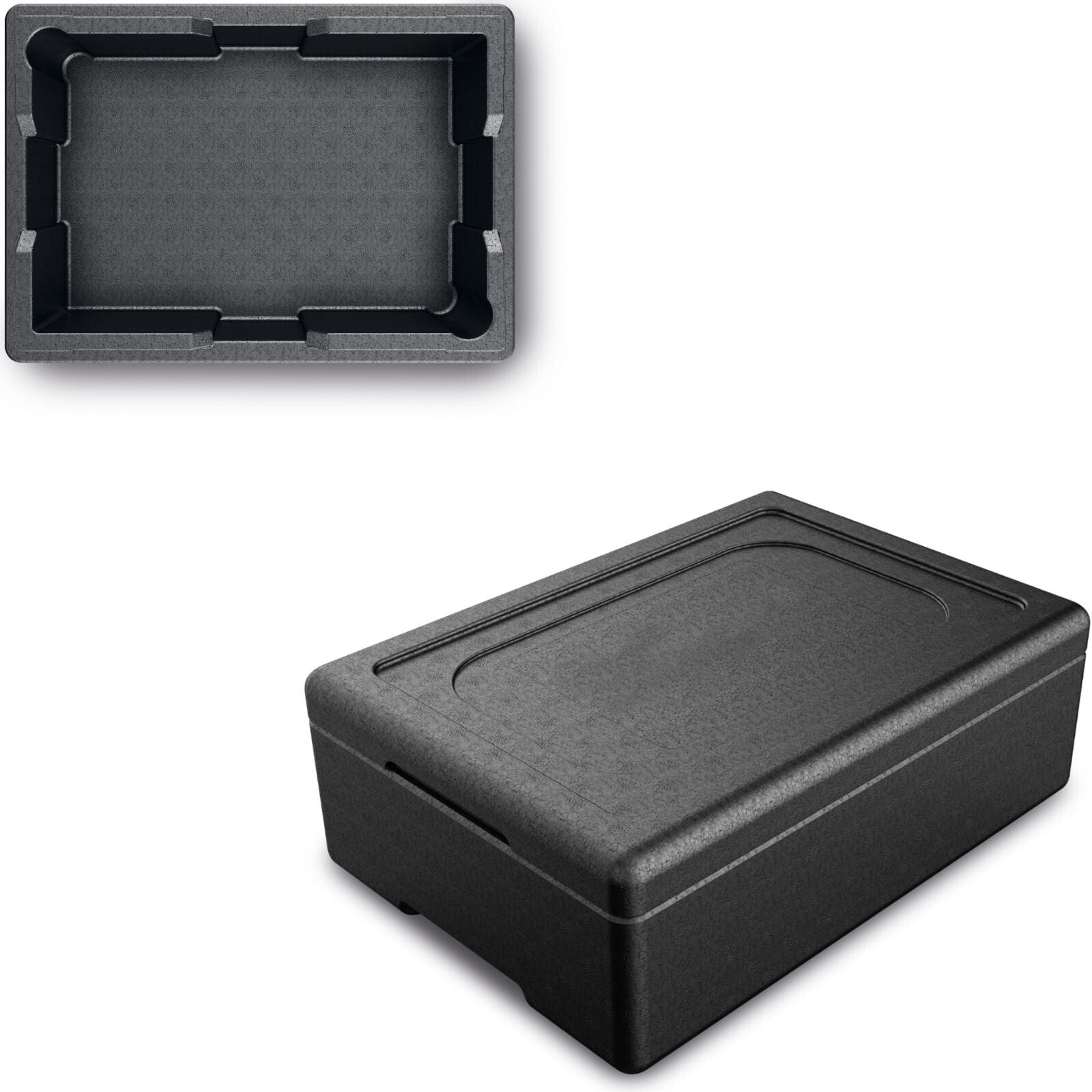 Thermal catering container for transporting food inside 38x25x9.5cm 9L