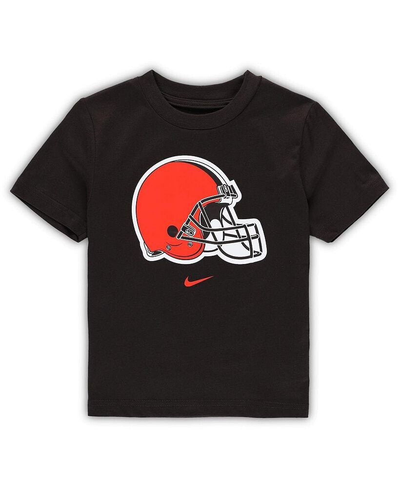 Nike toddler Boys and Girls Brown Cleveland Browns Logo T-shirt