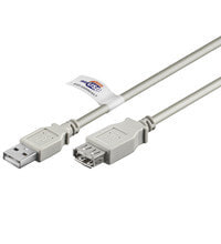 Goobay USB Verl AA 180 HiSpeedCert 2.0 1.8m USB кабель 1,8 m USB A Серый 68914