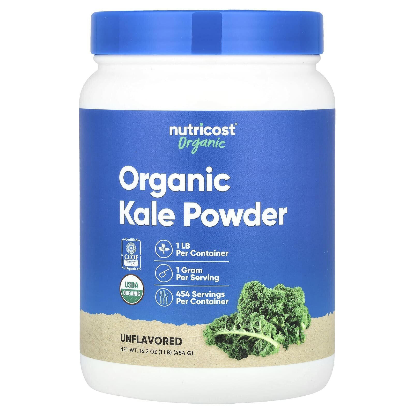 Organic Kale Powder, Unflavored, 16.2 oz (454 g)