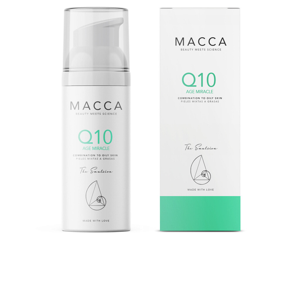 Macca Q10 Age Miracle Emulsion Антивозрастная эмульсия с коэнзимом Q10 для комбинированной и жирной кожи 50 мл