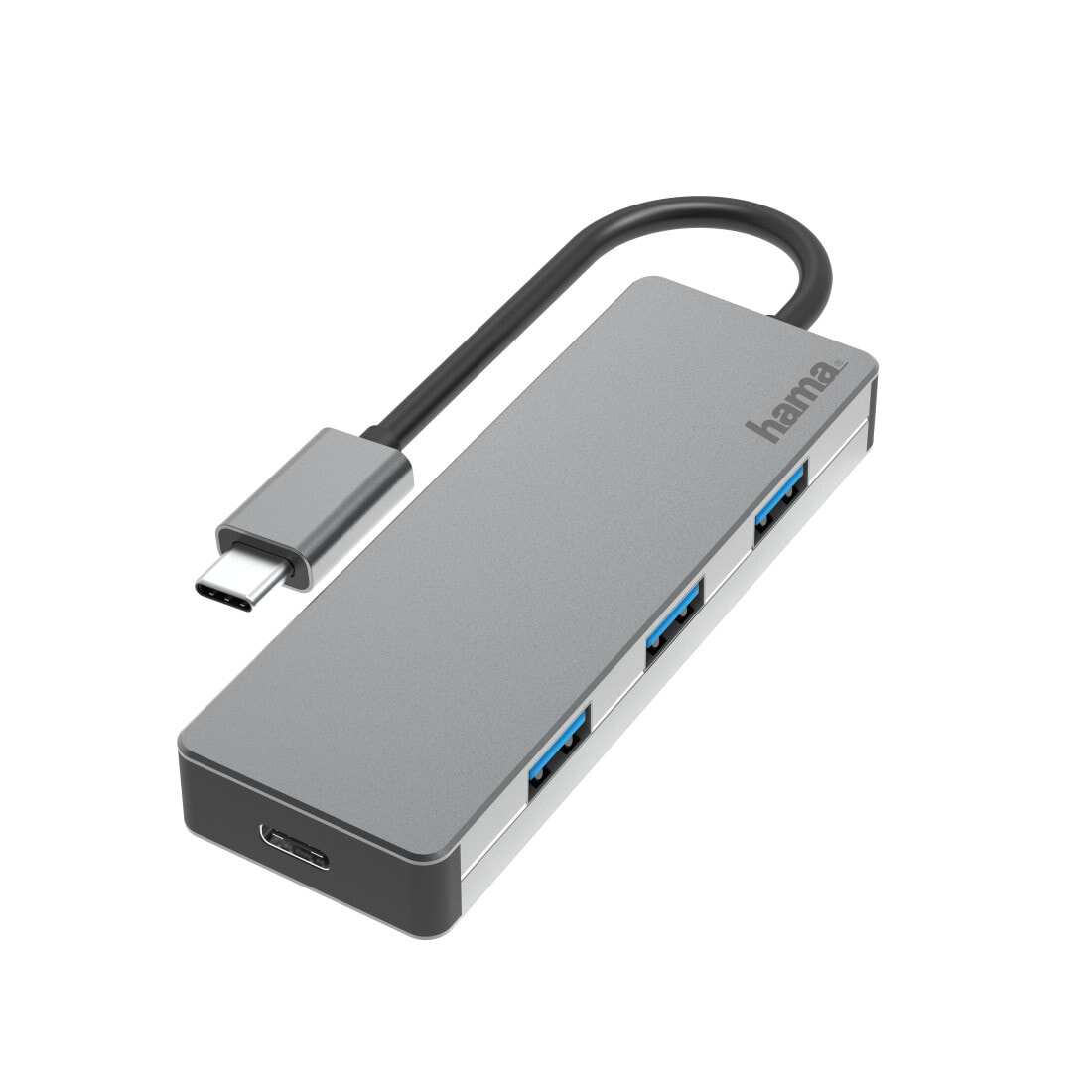 Hama 00200105 хаб-разветвитель USB 3.2 Gen 2 (3.1 Gen 2) Type-C 10000 Мбит/с Серый