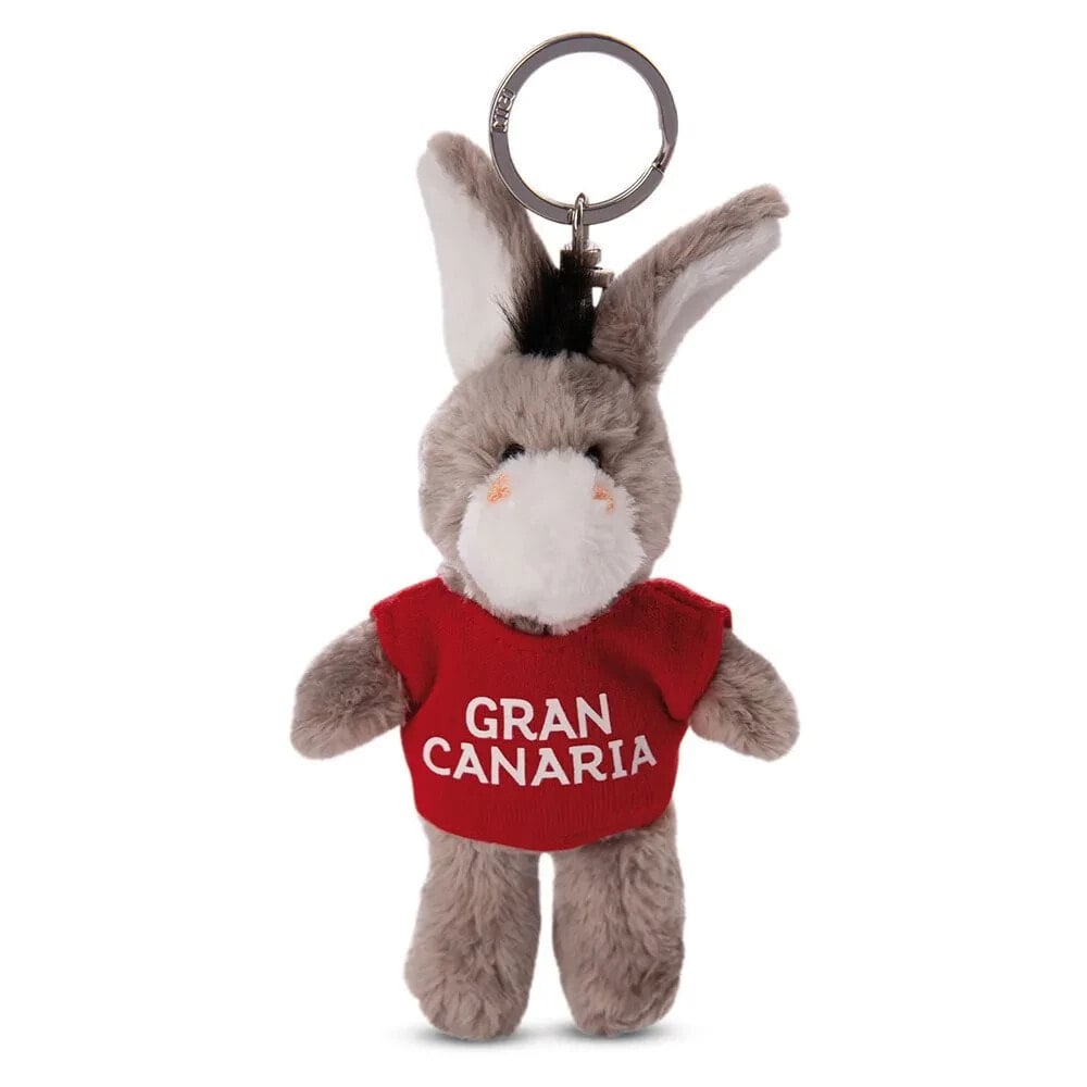 NICI Donkey T-Shirt Gran Canaria 10 cm Key Ring