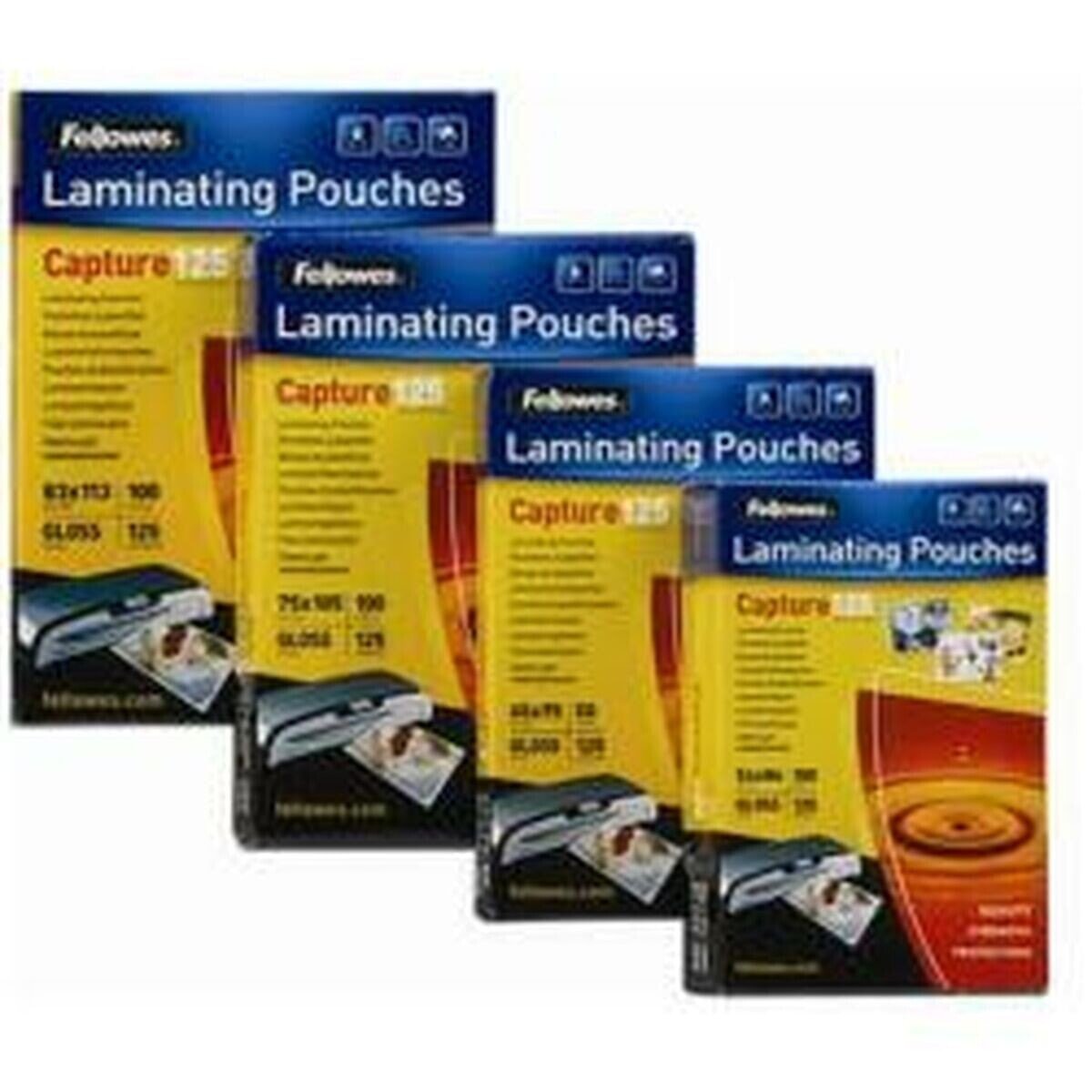 Laminating sleeves Fellowes 100 Pieces Transparent (100 Units)