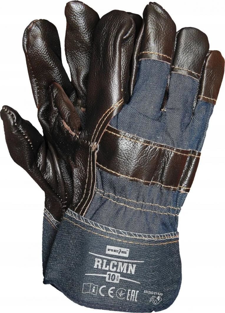 Mercator Medical Leather work gloves, leather (RLCMNNCK10)