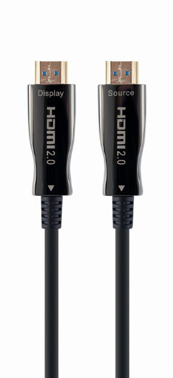 Gembird CCBP-HDMI-AOC-80M-02 - 80 m - HDMI Type A (Standard) - HDMI Type A (Standard) - 18 Gbit/s - Black
