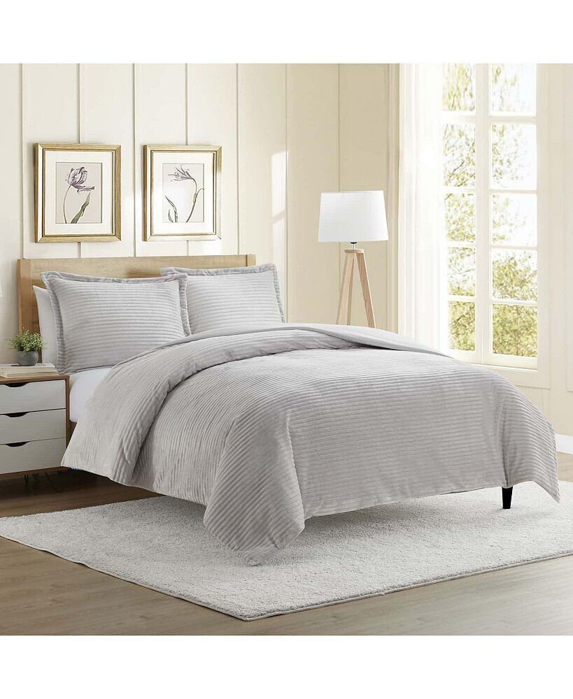 Nestl premium Cut Plush Flannel Duvet Cover Set - Queen Size 90