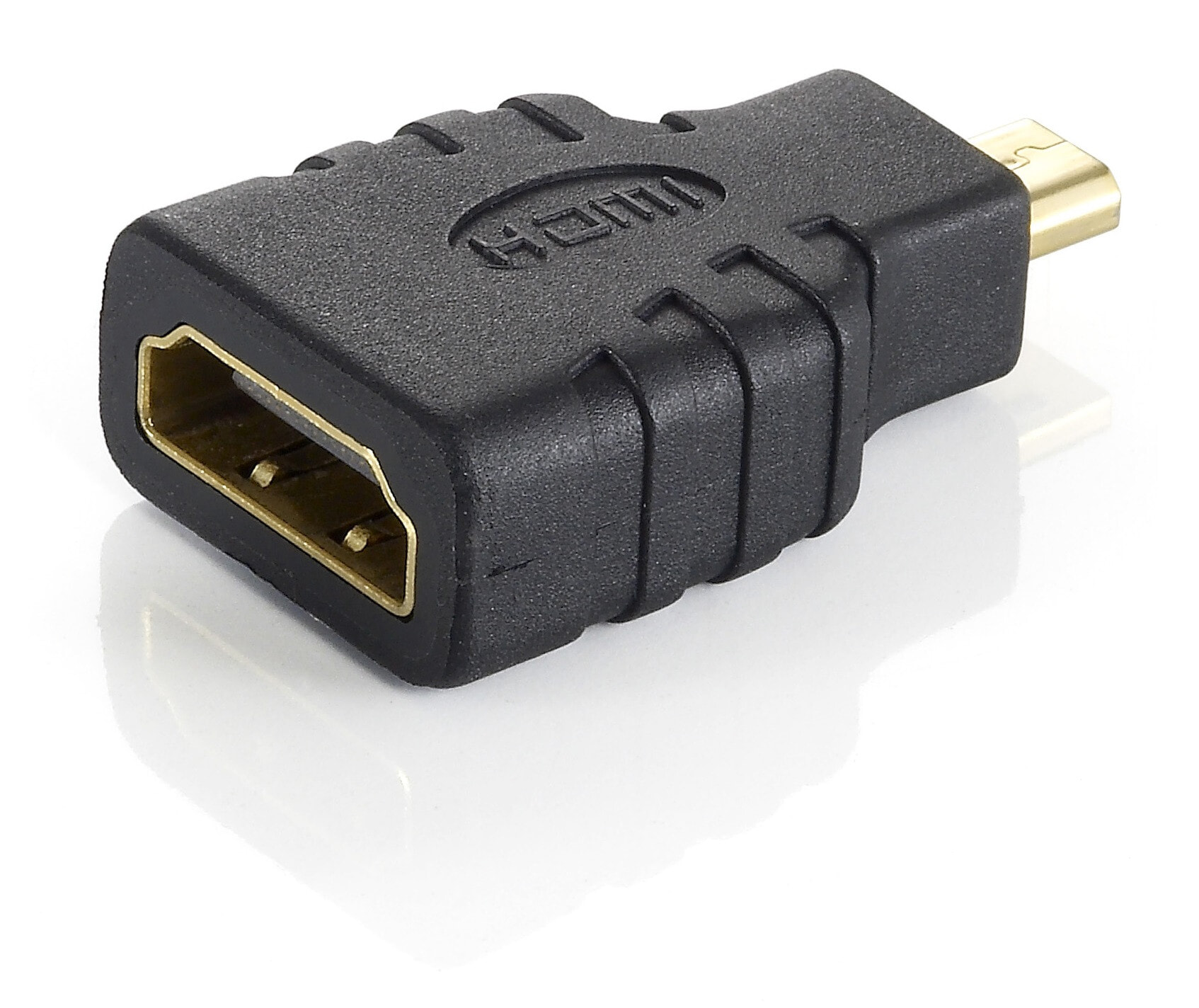 Equip 118915 кабельный разъем/переходник microHDMI HDMI Черный