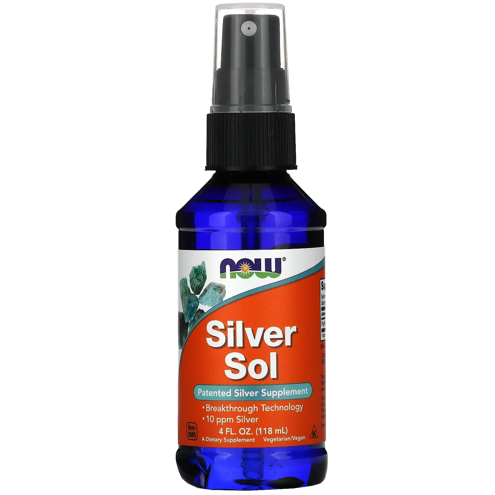 NOW Silver Sol -- 10 ppm - 8 fl oz