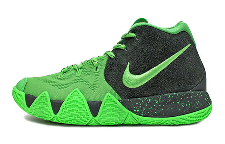 Nike Kyrie 4 Spinach Green 减震防滑 中帮 实战篮球鞋 GS 黑绿 / Кроссовки Nike Kyrie 4 Spinach Green GS AA2897-333