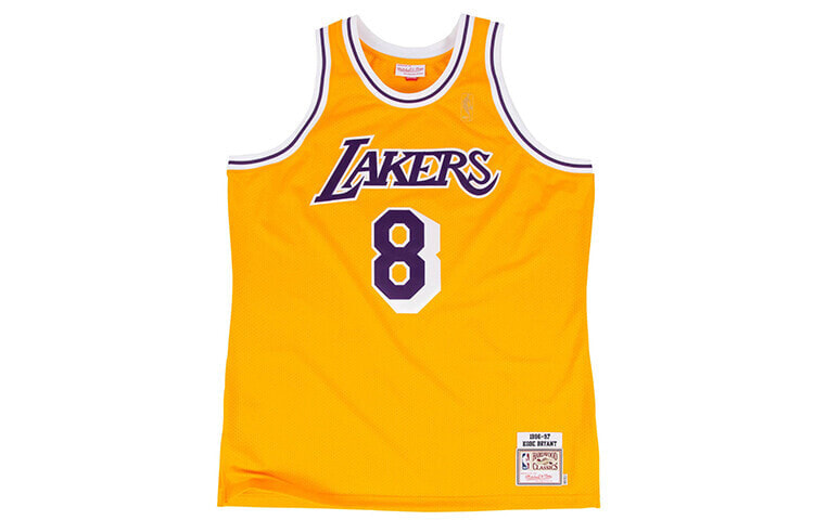 Mitchell & Nes Authentic Jersey Los Angeles Lakers MN复古运动球衣 AU球员版 96-97赛季 湖人队 科比 8号 情侣款 黄色 / Жилет баскетбольный Mitchell & 722630296KBRYA