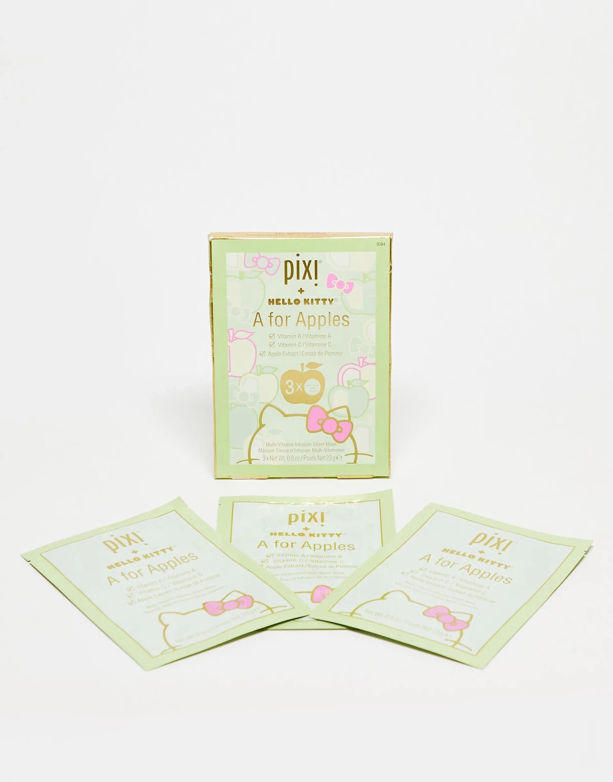 Pixi – Hello Kitty A is for Apple – Tuchmaske mit Multivitaminen (3er-Pack)