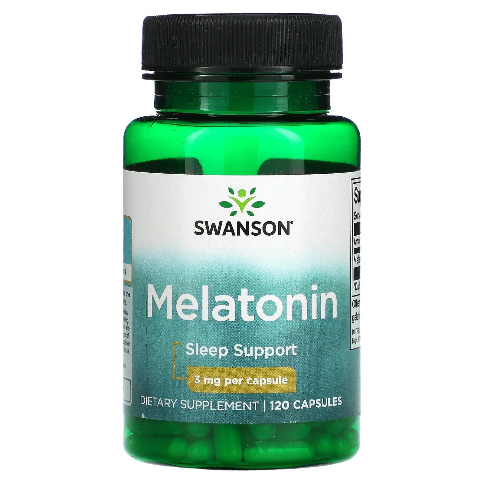 Low Dose Melatonin, 1 mg, 120 Capsules