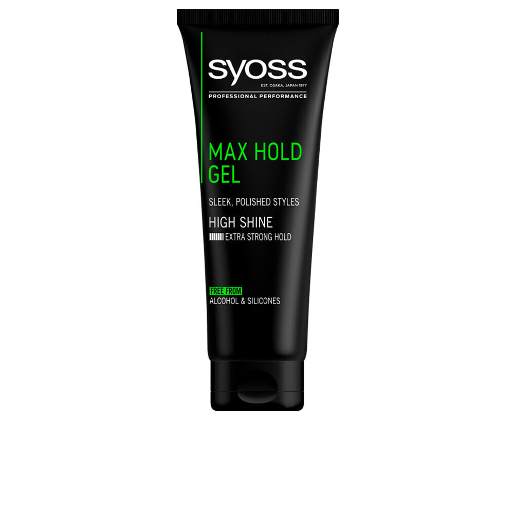 Syoss Max Hold Hide Shine Styling Gel Гель для сильной фиксации и блеска волос 250 мл