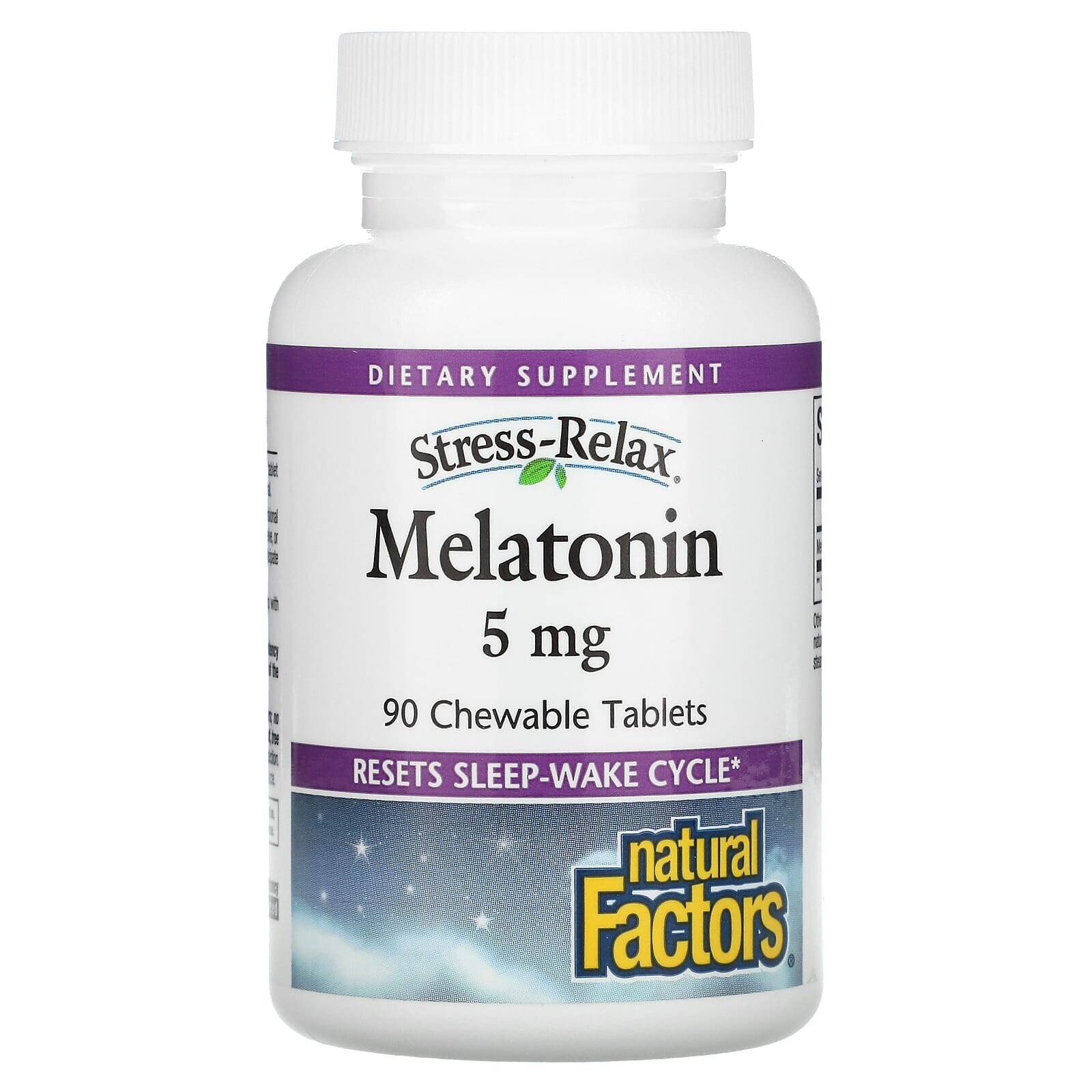 Stress-Relax, Melatonin, 1 mg, 90 Chewable Tablets