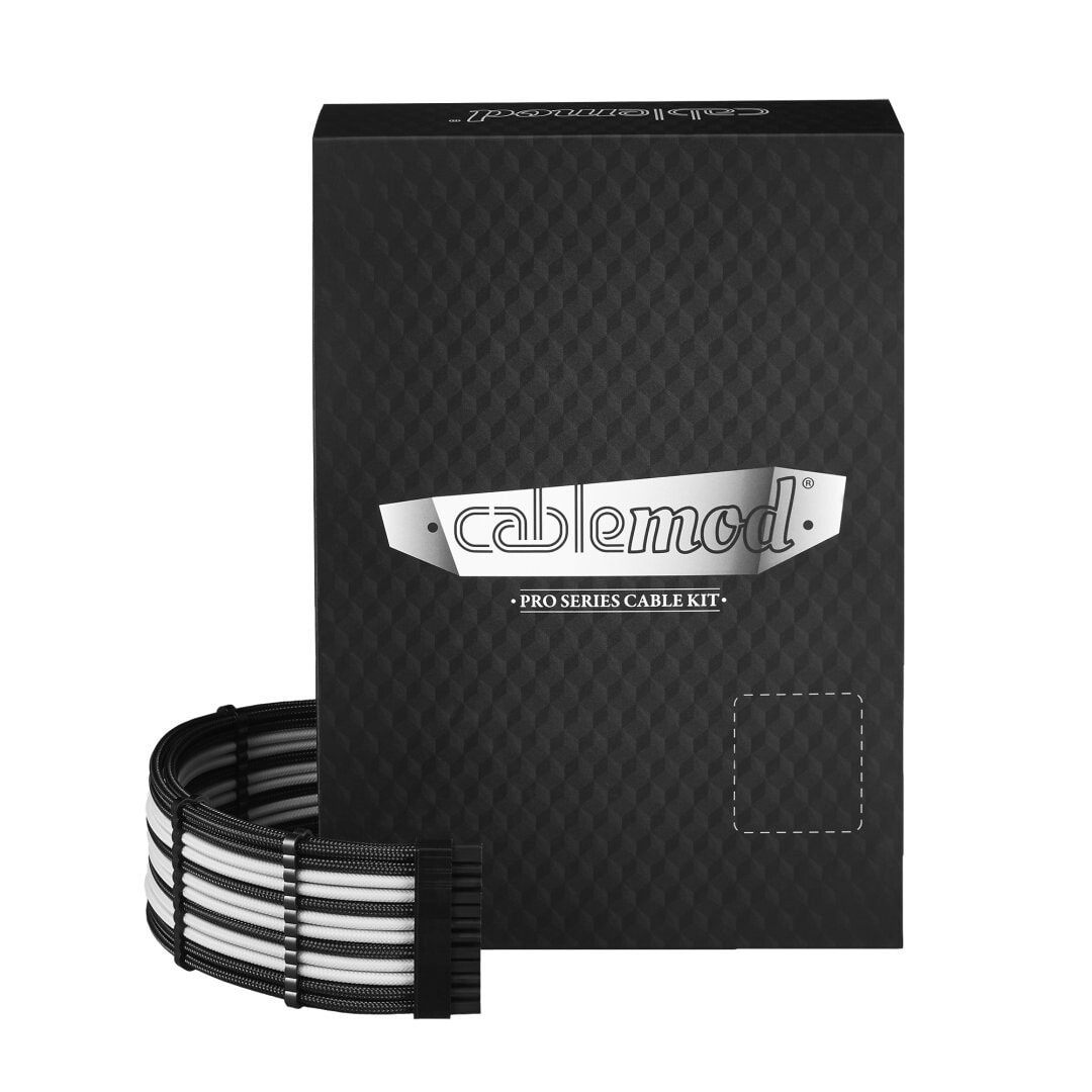cablemod CM-PCSI-FKIT-NKKW-R - 0.7 m - 8-pin(4+4) EPS12V - 8-pin(4+4) EPS12V - Straight - Straight - Black - White