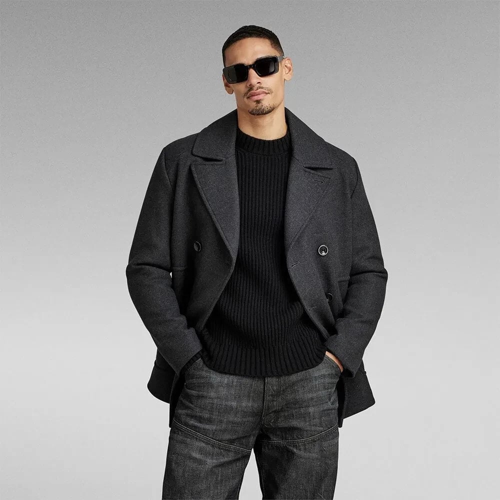 G-STAR Wool Peacoat Coat