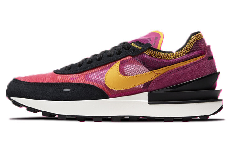 Nike Waffle One active fuchsia 复古 低帮 运动休闲鞋 男款 黑紫金 / Кроссовки Nike Waffle One DA7995-600