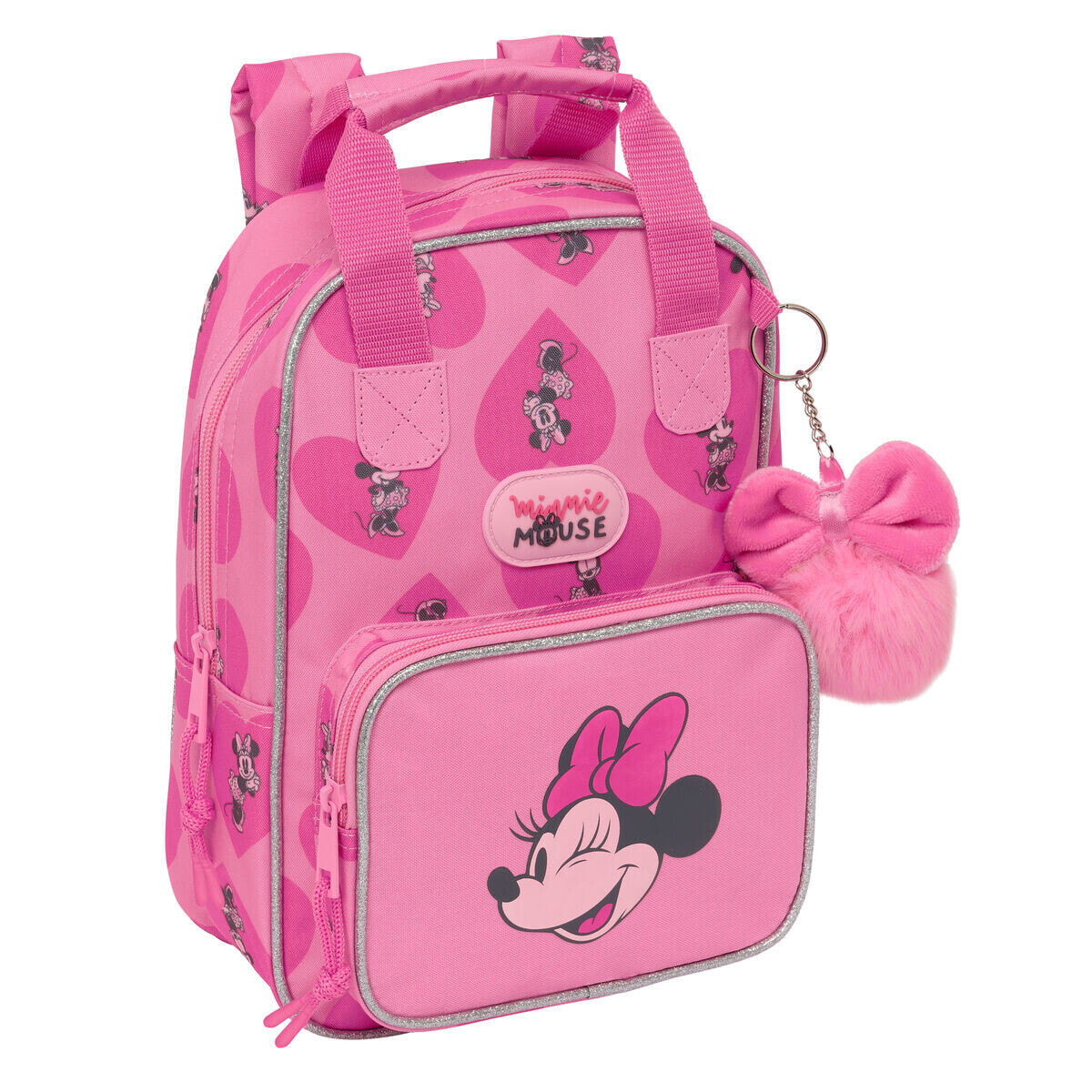 School Bag Minnie Mouse Loving Pink 20 x 28 x 8 cm