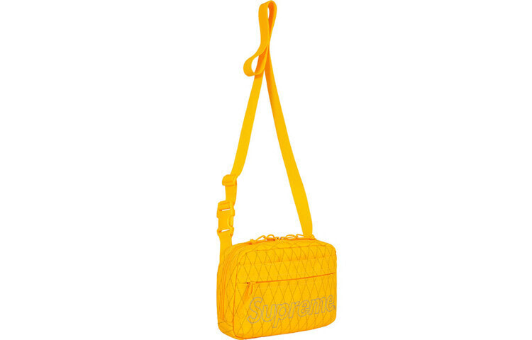 Supreme FW18 Shoulder Bag Yellow 聚酯纤维 单肩包斜挎包 男女同款情侣款 黄色 / Сумка Supreme FW18 Shoulder Bag Yellow SUP-SS18-699