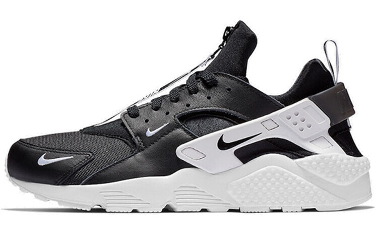 Nike Huarache Run Zip Black White 拉链 低帮 跑步鞋 男女同款 黑白 / Кроссовки Nike Huarache Run Zip Black White BQ6164-001