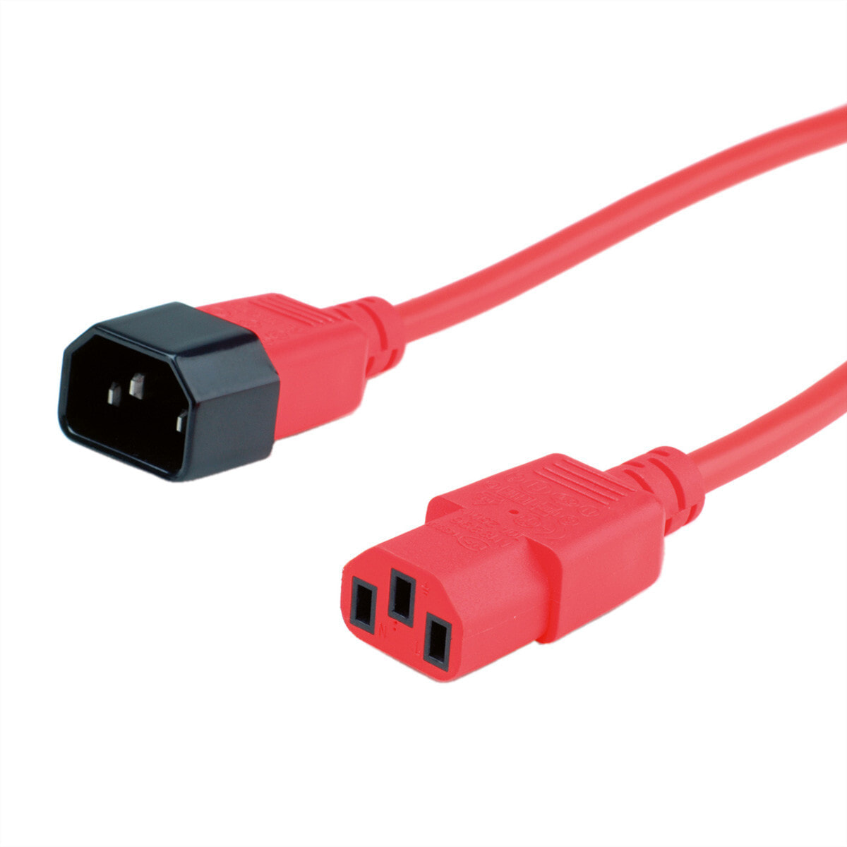 ROLINE 19.08.1531 кабель питания Красный 3 m IEC 320