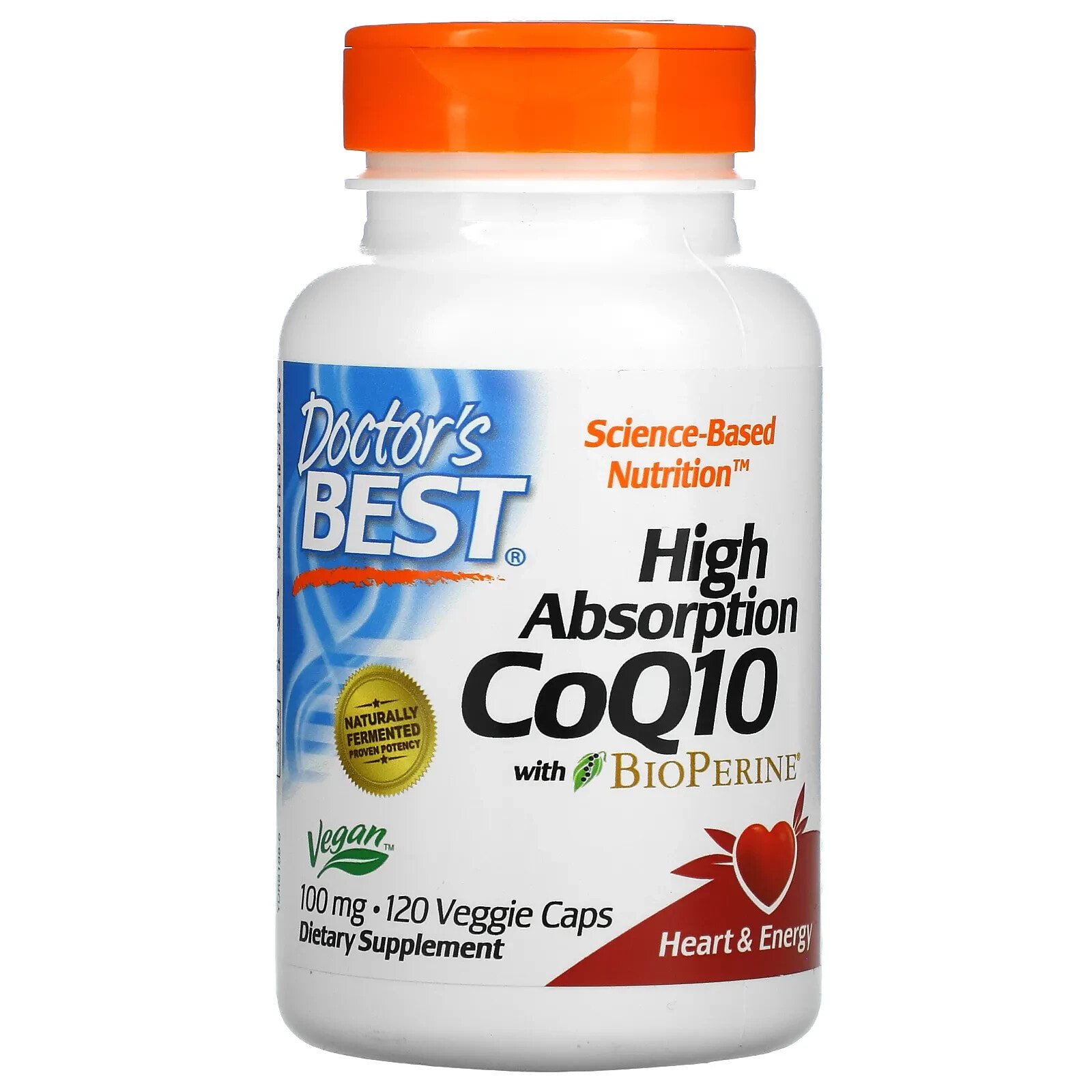 High Absorption CoQ10 with BioPerine, 600 mg, 60 Veggie Caps