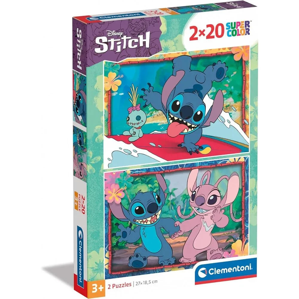 CLEMENTONI Stitch disney 2x20 pieces Puzzle