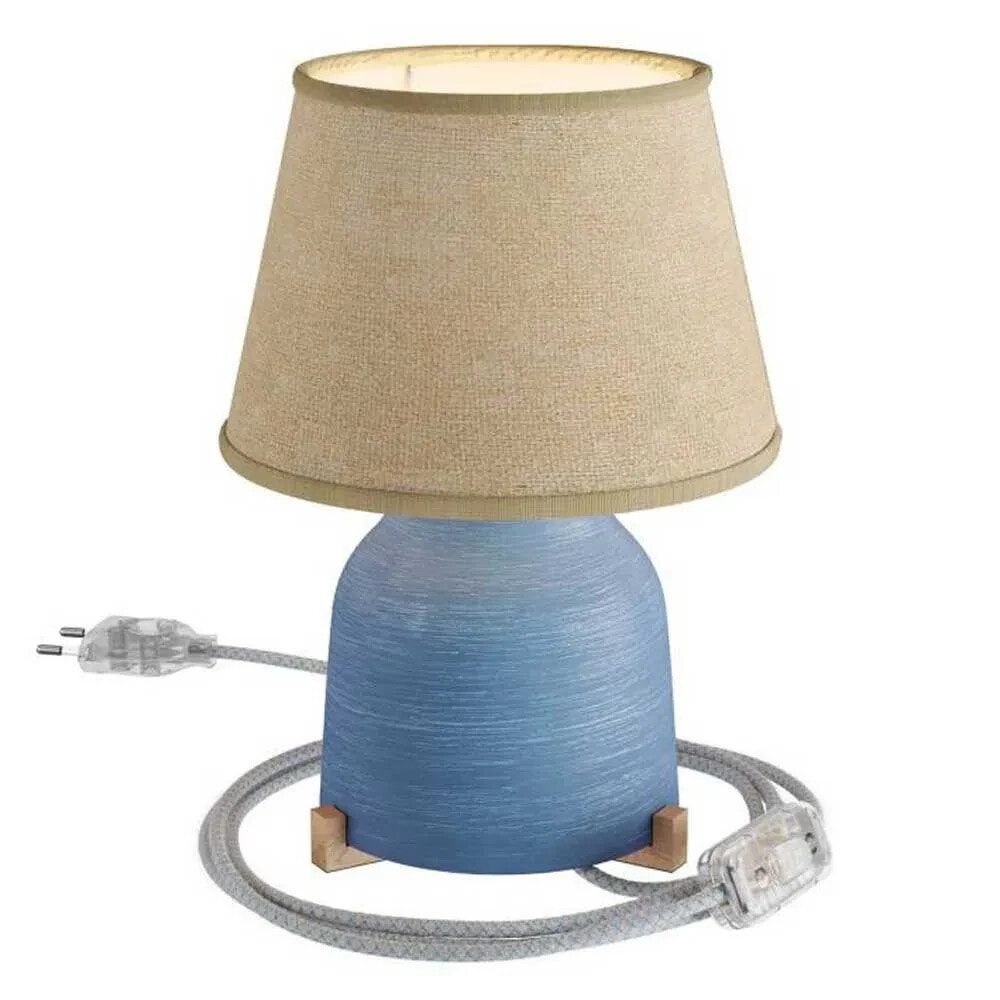 CREATIVE CABLES Empire Ceramic Lamp With Light Bulb