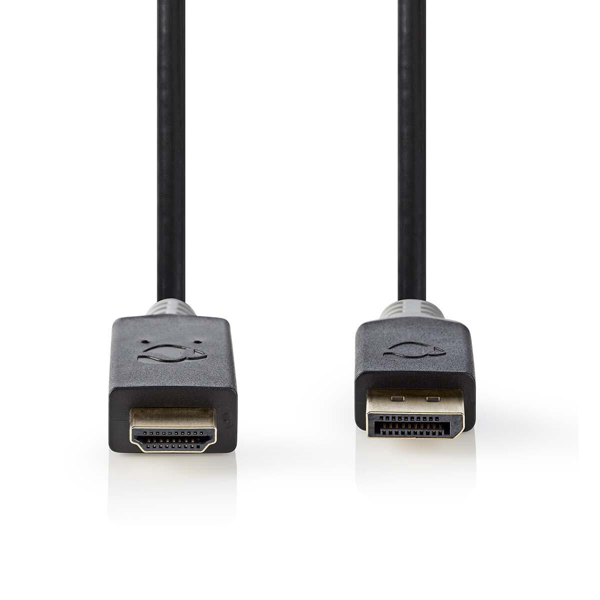 Nedis CCBW37100AT20 видео кабель адаптер 2 m DisplayPort HDMI Антрацит