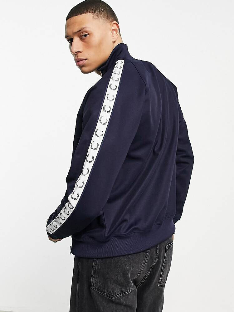 Fred Perry taped track jacket in blue Fred Perry Размер: XS купить