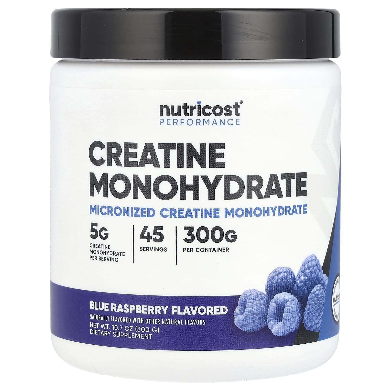 Performance, Creatine Monohydrate, Blue Raspberry, 10.7 oz (300 g)