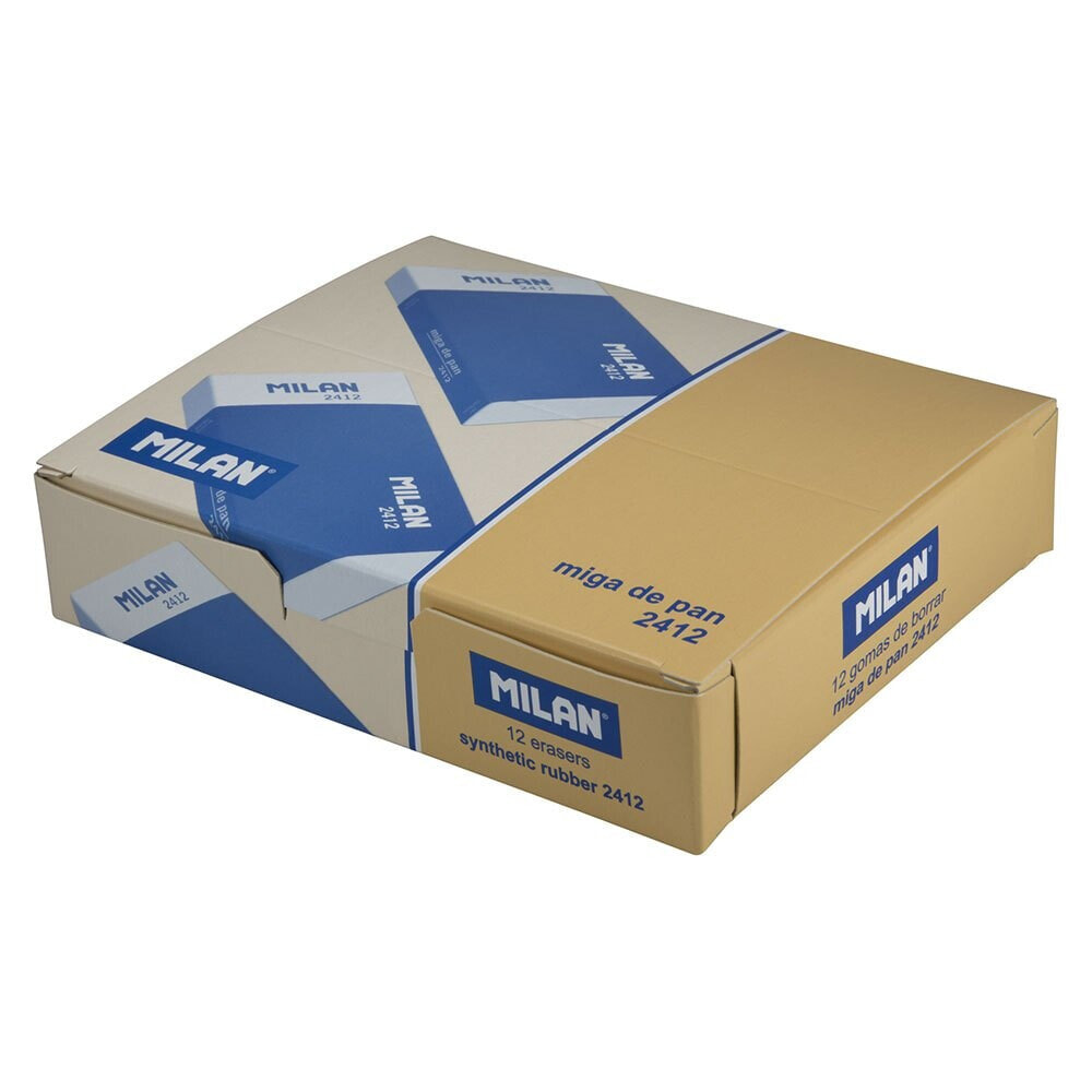 MILAN Box 24 Flexible Soft Synthetic Rubber Eraser (With Carton
