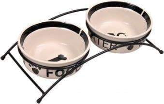 Trixie CERAMIC BOWLS ON A STAND 0.6 l / by 15 cm