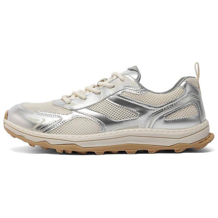 BELLE Casual Shoes Men Low-Top Silver White