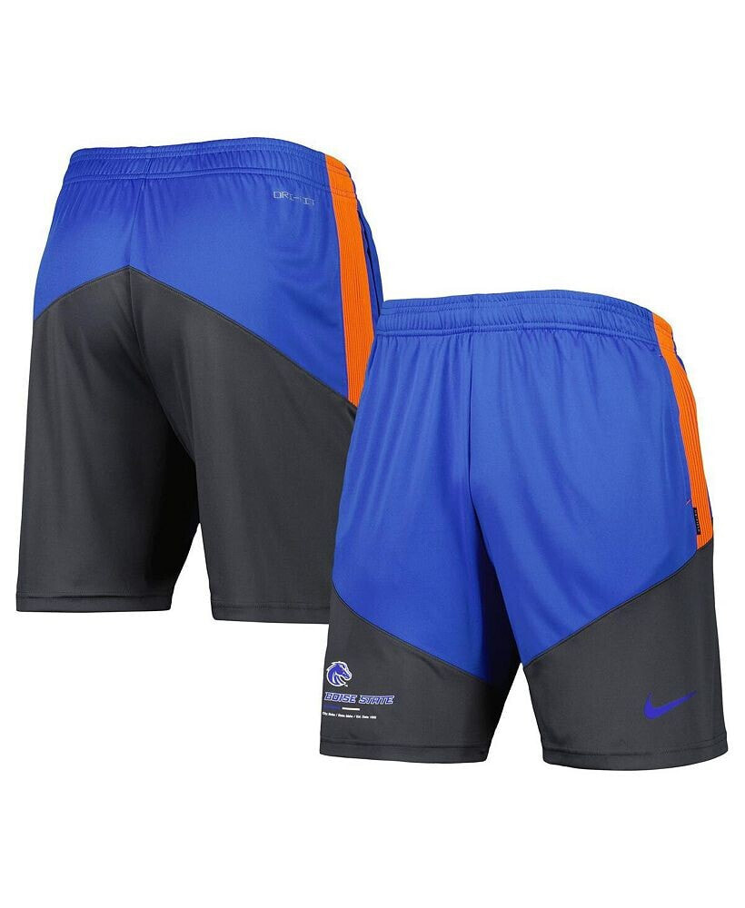 Nike men's Royal, Anthracite Boise State Broncos Performance Player Shorts