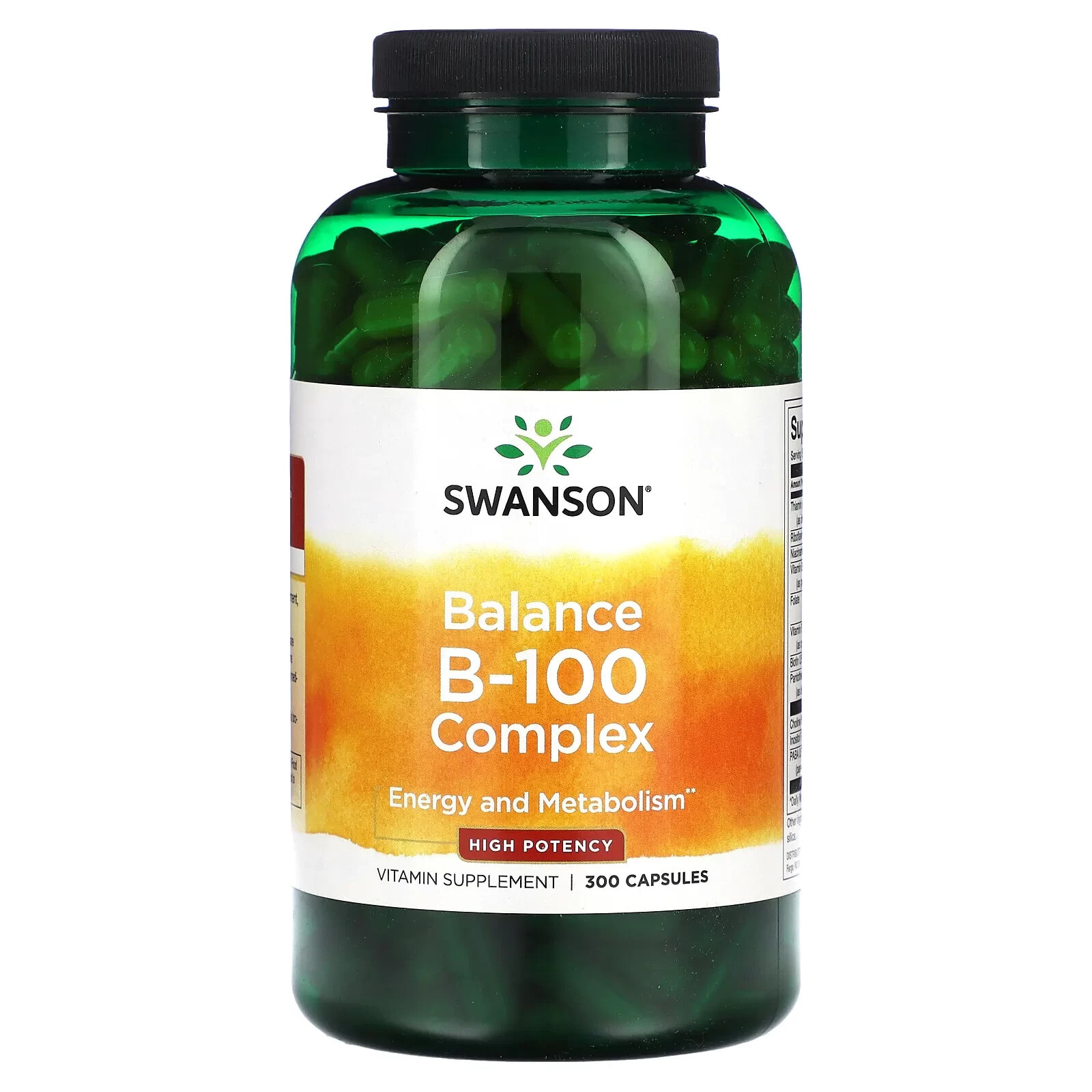 Balance B-100 Complex, High Potency, 300 Capsules