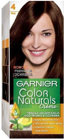 Garnier Color Naturals Creme No. 4 Насыщенная краска для волос, оттенок каштановый