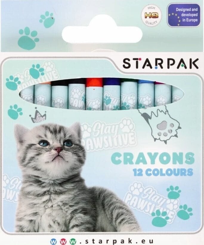 Starpak KREDKI WOSK 12KOL KITTY C STK 12/144