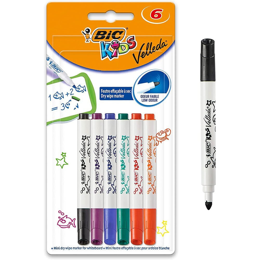 BIC Kids Mini Velleda Pack Chalk Marker 6 Units