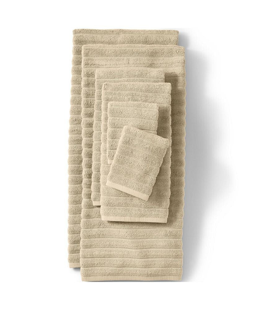 Lands' End organic Cotton Rib Bath Towel