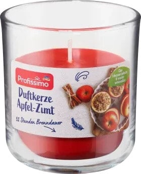 Duftkerze im Glas Apfel-Zimt, 1 St