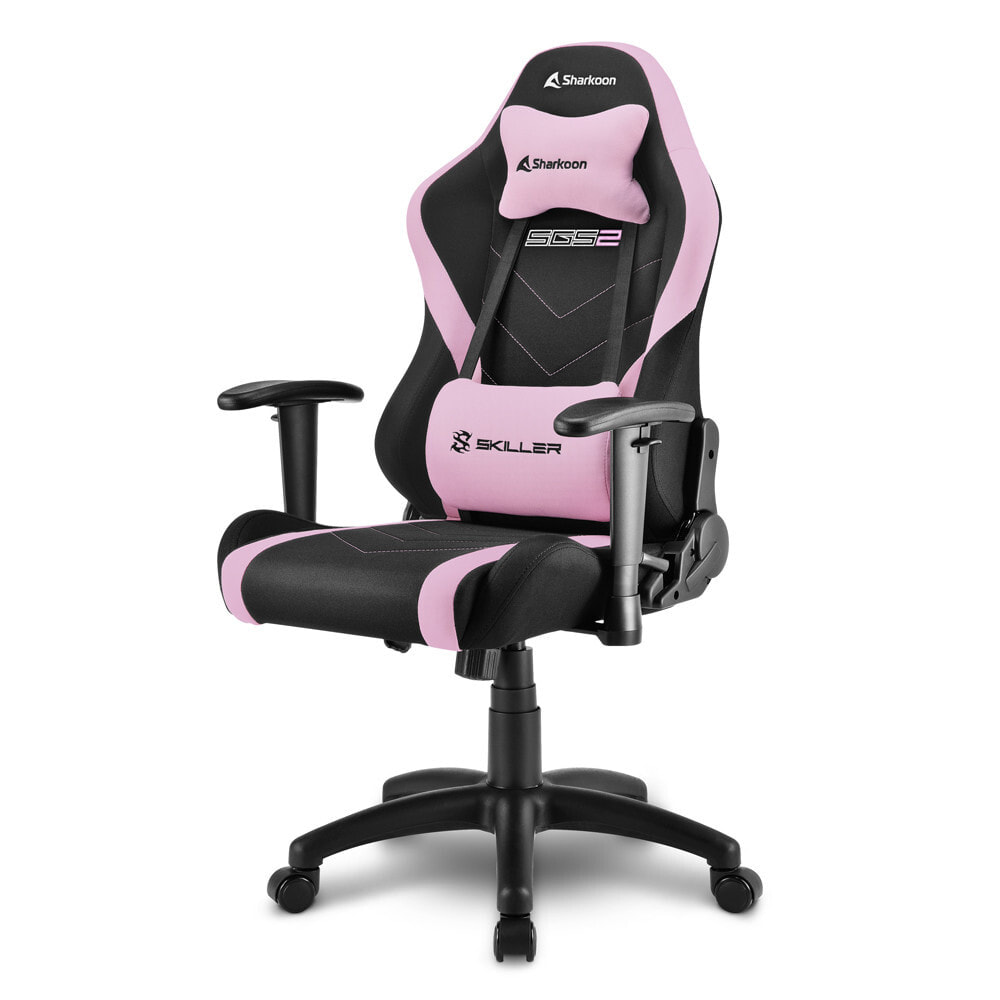 Универсальное игровое кресло Мягкое сиденье Черный, Розовый Sharkoon Skiller SGS2 Jr.  4044951032334