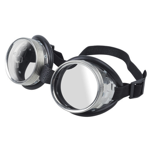 Wolfcraft 4908000 - Safety goggles - CE - EN 166:2001 - Black - Transparent - Rubber - Stainless steel - Plastic