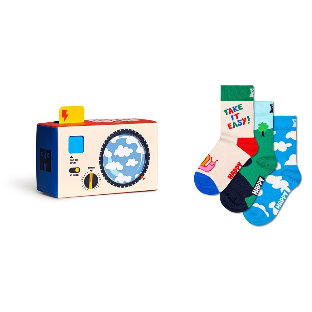 HAPPY SOCKS Camera Gift Set socks 3 Pairs