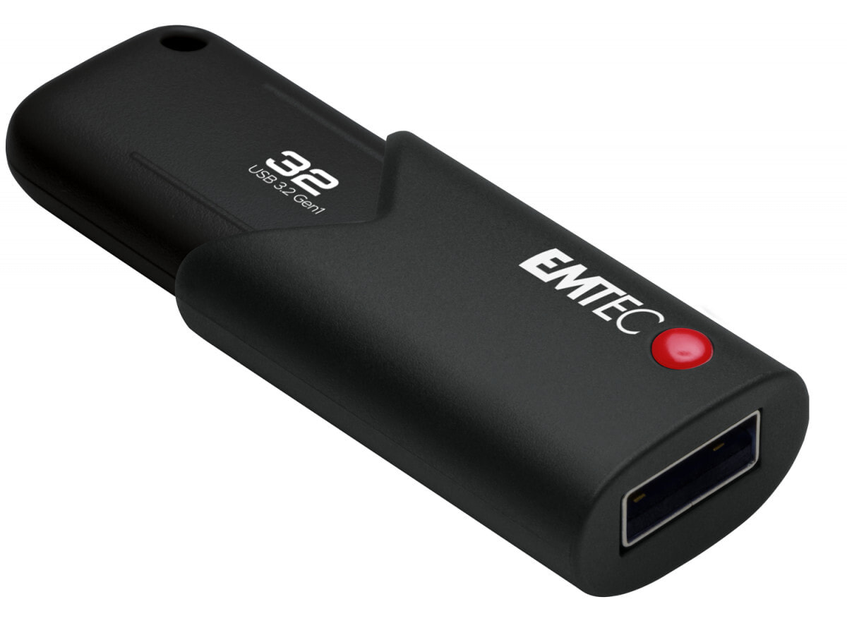 Emtec B120 Click Secure USB флеш накопитель 32 GB USB тип-A 3.2 Gen 2 (3.1 Gen 2) Черный ECMMD32GB123