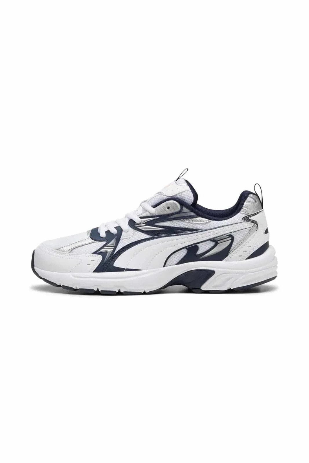 Unisex Spor Ayakkabı Milenio Tech-Club Navy-White Unisex Sneaker Ayakkabı 392322-05-2 Beyaz/Mav